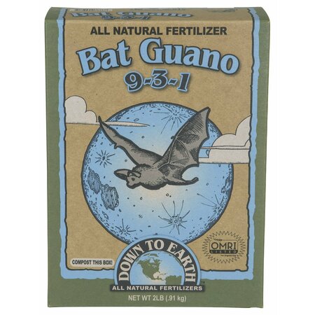 DOWN TO EARTH 2 Lb Bat Guano All Natural Fertilizer 9-3-1 07886